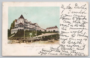 Santa Cruz CA Sea Beach Hotel Exterior View California Postcard 1902 Now Closed - Picture 1 of 6