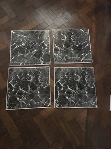 Vinyl floor tiles self adhesive easy flooring DIY kitchen bathroom Marble X 10 - Picture 1 of 7