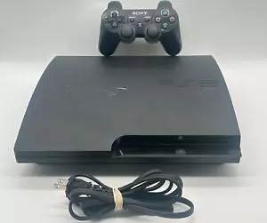 Sony PlayStation 3 - 160GB Konsole Controller (CECH-3001A) GESPRUNGENES GEHÄUSELOCH - FUNKTIONIERT - Bild 1 von 16