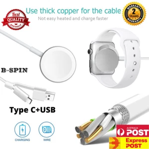 For Apple Watch iWatch 6 5 4 2 1 Magnetic Charger Charging Cable Fast White AU - Picture 1 of 12