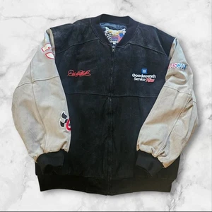 Vintage Jeff Hamilton NASCAR Dale Earnhardt #3 GM Goodwrench Suede Jacket XL - Picture 1 of 23