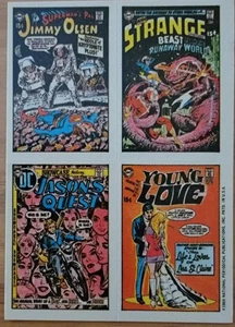 Pegatinas de portada de cómic Topps 1969 Jimmy Olsen, Strange Beast, Jason's Quest (b1) - Imagen 1 de 2