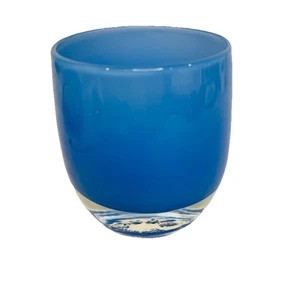 Glassybaby Baby Blue Pre-Triskelion Candle Holder Handmade - Picture 1 of 6
