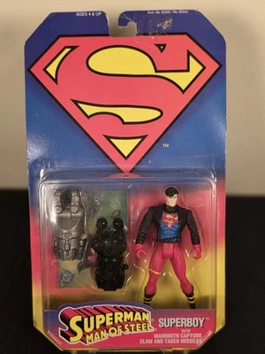 复古 1995 年 Kenner 超人 钢铁侠 超级男孩 猛犸爪 MOC DC — 第 1/4 张图片