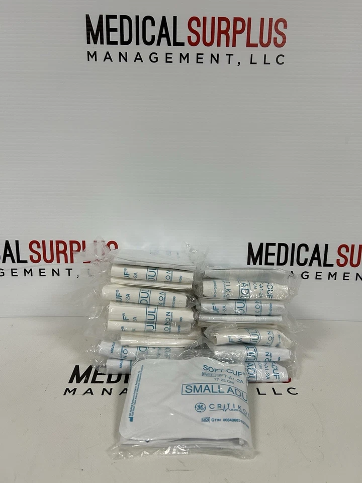 GE Critikon Soft-Cuf 17-25cm Small Adult Blood Pressure Cuff 2 Tube SFT-A1-2A BP