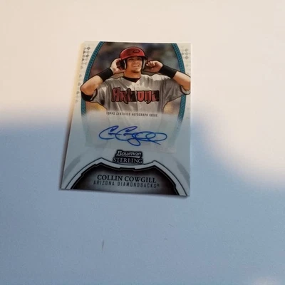 2011 Bowman Sterling Collin Cowgill Prospect Auto #BSP-CC Arizona Diamondbacks - Image 1 of 2
