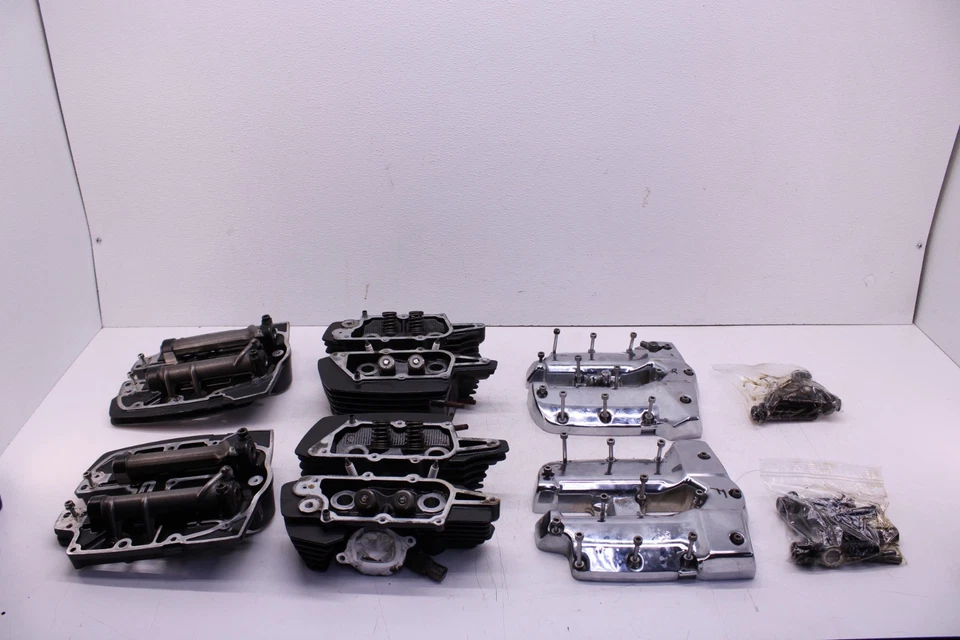 08-14 YAMAHA ROAD STAR ДВИГАТЕЛЯ ВЕРХНИЙ КОНЕЦ ГОЛОВКИ БЛОКА ЦИЛИНДРОВ ПЕРЕДНИЙ ЗАДНИЙ  - Изображение 1 из 4