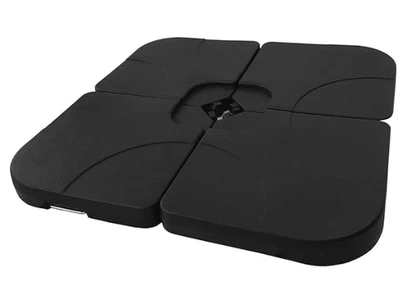 Nuevo En Caja 4 Piezas Estándar Base Cruzada Patio Paraguas Pesas Negro $149 FLH2 Foto 1 de 3