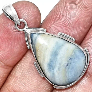 Natürlicher blauer Scheelit - Türkei 925 Sterlingsilber Anhänger Schmuck P-1072 - Bild 1 von 5