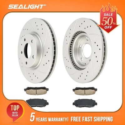 Kit de pastillas de rotores de freno de disco delanteros de 6 piezas para Mazda CX-5 2013-2016 2017 4PR42346 Foto 1 de 4