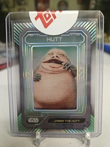 2024 Topps Star Wars High Tek Species Jabba The Hutt Green Refractor /10 SP Rare - Picture 1 of 3