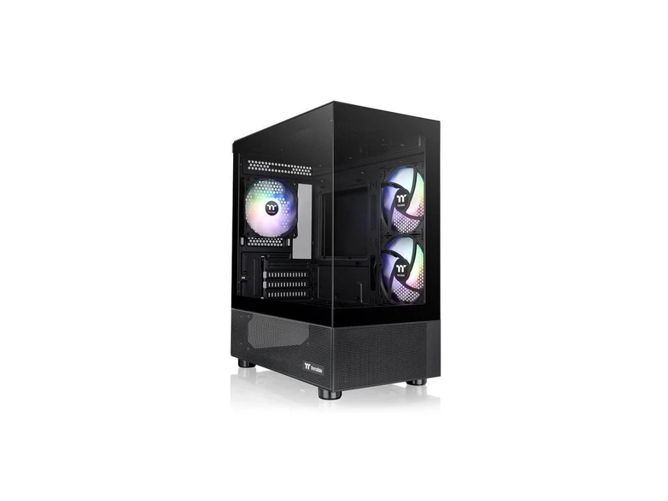 Thermaltake View 170 TG ARGB Black Micro-ATX Case; 3x120mm ARGB Fans included; - Image 1 of 4