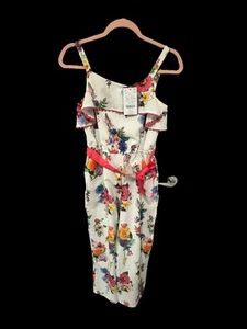 Monsoon Floral Belted Jumpsuit 12 - 13 years old BRAND NEW - Picture 1 of 2