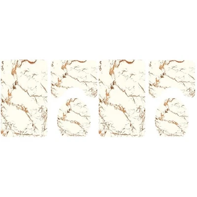  2 Pieces Toilettenteppich Bad Vorleger Set Toilettenmatten Für Badezimmer - Bild 1 von 4