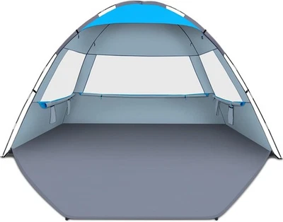 Tent Sun Shelter with Canopy, 8-10 Person Pop Up Beach Tent, Easy S - Image 1 of 4