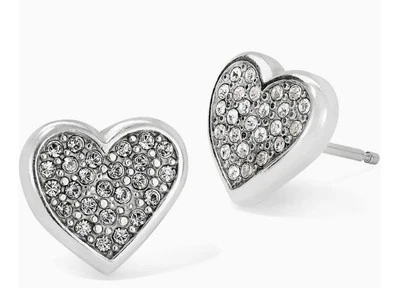 NEW Brighton Eden Hearts Mini Post Earrings-NWT W/Fabric Gift Pouch - Image 1 of 4