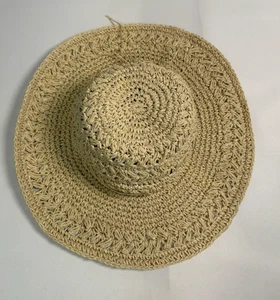 Damen Panama Jack Stroh Toyo Sonnenhut Einheitsgröße handgehäkelt 5" mit Schlappkrempe - Bild 1 von 12