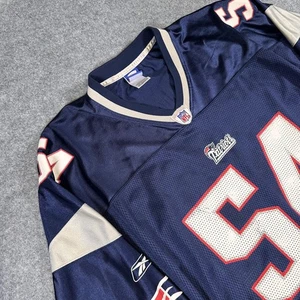 New England Patriots Football Jersey Mens 5XL NFL Bruschi 54 Reebok On Field - Picture 1 of 9