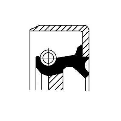 Getriebewellendichtring ACM (Polyacryl-Kautschuk) 19034104B CORTECO für DAIHATSU - Bild 1 von 4