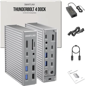 Thunderbolt 4 Dock 21 Ports, Dual 4K or Single 8K Display, 40Gbps, 90W Charging - Picture 1 of 7