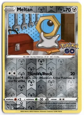 Pokémon Go Meltan Reverse Holo #45 Near Mint - Image 1 of 2