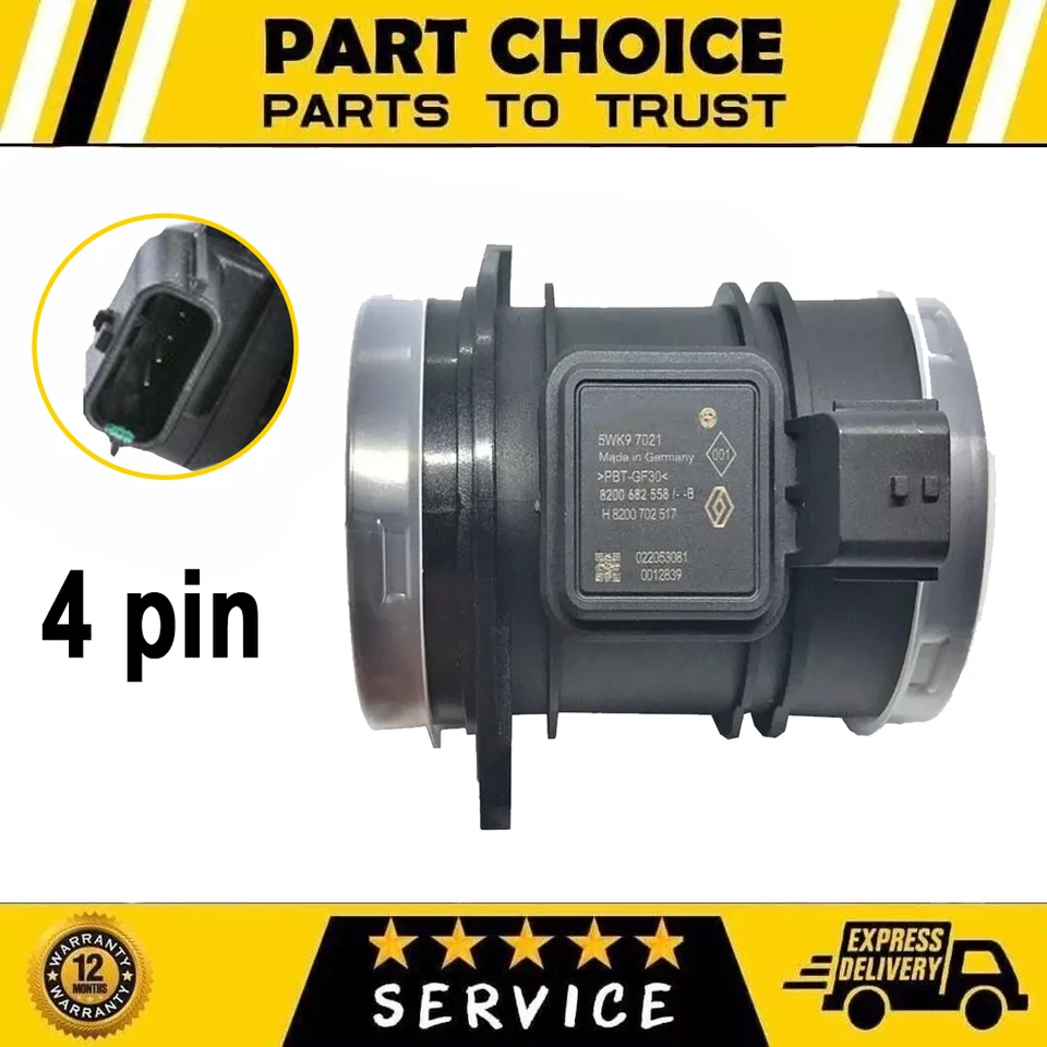 SENSOR MEDIDOR DE FLUJO DE AIRE DE MASA Se adapta a NISSAN NOTE JUKE QASHQAU RENAULT CLIO MEGANE III Foto 1 de 1