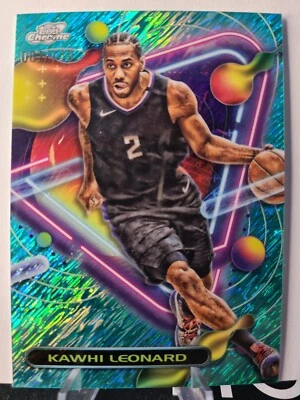 2023-24 Topps Chrome Cosmic basketball Kawhi Leonard Aqua /149 - Image 1 of 2