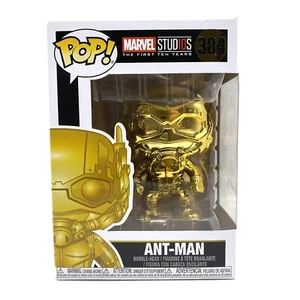 Marvel Studios 10 Years Ant-Man by Funko Pop Gold Bobble Head 384 and Protector - Picture 1 of 6