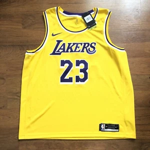 Nike Los Angeles Lakers LeBron James Swingman Jersey Mens 2XL (56) CW3669-734 - Picture 1 of 8