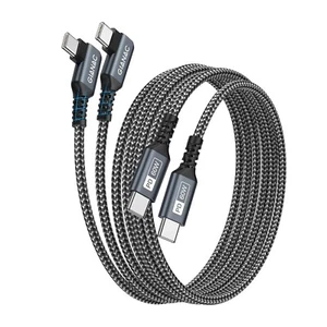 2 m Cavo USB C 90 gradi [60 W] PD di ricarica rapida per Samsung, Huawei, iPad - Foto 1 di 1