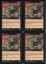 MTG: NECRATOG Weatherlight UNCOMMON; played, Excellent condition x4