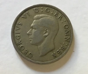 Großbritannien, 1/2 Krone, 1949, Kupfer-Nickel - Bild 1 von 2
