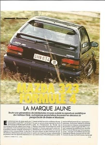 Prova Articolo Stampa Reportage Anno 1984 Mazda 323 4X4 3 Pagine - Foto 1 di 1