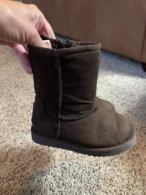 Niña pequeña talla 8 Botas Marrón “Peludo” Cremallera. Objetivo. Exc. Estado  Foto 1 de 4