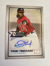 2021 Topps - 70 Years of Baseball Autographs #70YA-TT Touki Toussaint (AU)