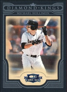 2008 Donruss Threads Diamond Kings Framed Blue #21 Michael Hollimon /50 