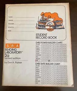 Vintage 1969 SRA Reading Laboratory 2a revised edition Student Record Book - Picture 1 of 9