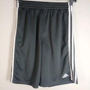 Boys Black And White Adidas Shorts Large (14/16) Youth SA26 - Picture 1 of 9