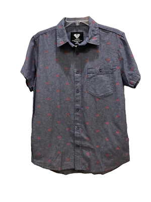 Camisa DC Comics Niño Superman Abotonada Talla 18 Gris Rojo Logo Estampado 144 Foto 1 de 4