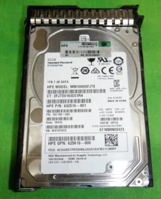 HP 1.TB 2.5" 7.2K SATA HDD 656108-001 832510-001 MM1000GFJTE - Image 1 of 3