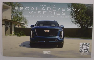 2025 CADILLAC ESCALADE / ESV / V-SERIES PAINT COLOR CHIP BROCHURE - ORIGINAL - Picture 1 of 2