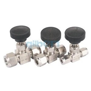 Aguja de control de flujo de apagado de acero inoxidable Fit Tubo O/D 3-16 mm 304 compresión - Imagen 1 de 50