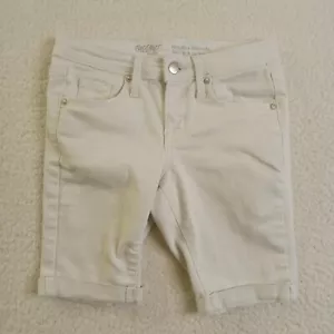Pantaloncini donna Mossimo bianchi denim elasticizzato taglia 00 vita media cotone/poliestere - Foto 1 di 9