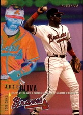 1995 Fleer Atlanta Braves Baseball Card #316 Jose Oliva