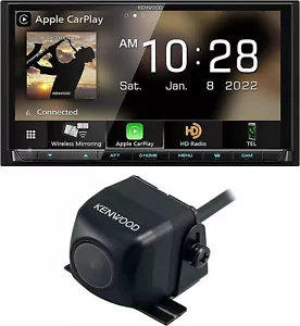 KENWOOD DMX9708S 6.95" TouchScreen AM FM BT CarPlay, PLUS CMOS-230 Backup Camera - Picture 1 of 19