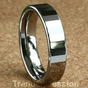 Tungsten Carbide Ring Mens Wedding Band Size 10 - Picture 1 of 1