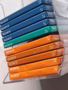 Vintage Electrical Sony 74 Hi Fi Mini Discs 10 Job Lot New Unopened Mini Disc - Picture 1 of 6