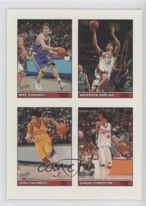2005-06 Bazooka 4-on-1 Stickers Mike Dunleavy Sr Anderson Varejao Josh Childress