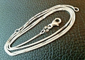 Box Kette Karabinerverschluss Sterling Silber 925 verstellbar 18 / 20 cm Kette Italy - Bild 1 von 11