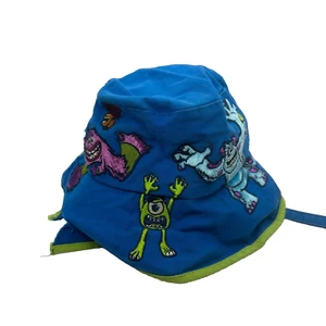 Disney Parks Pixar Monsters, Inc. Fischerhut Jugendgröße blau Kinnriemen UPF Biss - Bild 1 von 10